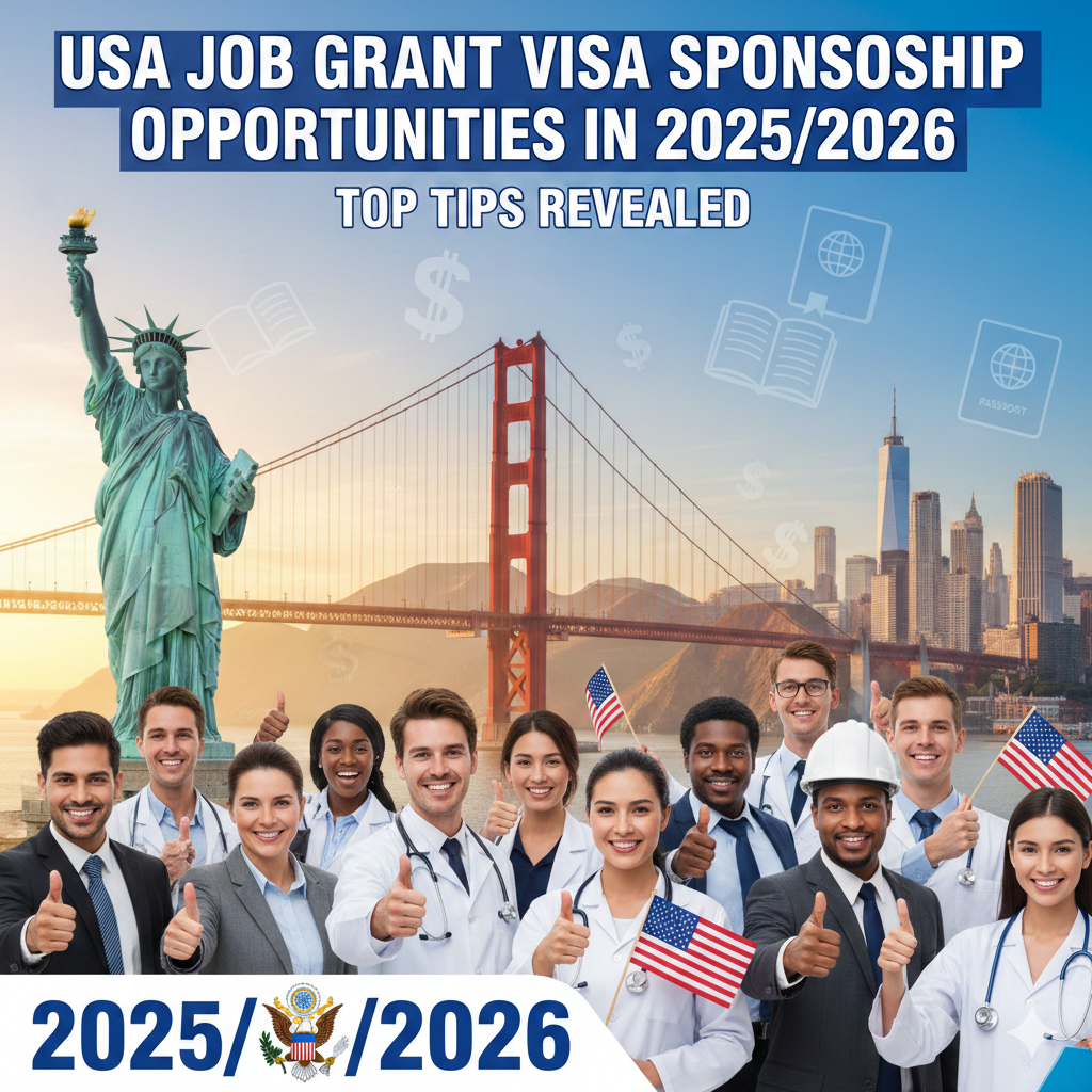 Usa Job Grant Visa Sponsorship Opportunities In 20252026
